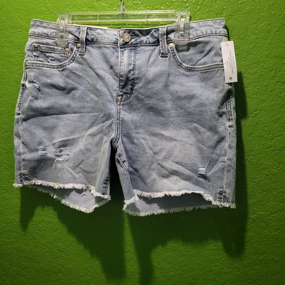 Seven7 Distressed Denim Women Shorts